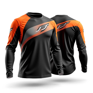 เสื้อเจอร์ซีย์มอเตอร์ไซค์วิบากสำหรับผู้ชาย แขนยาว ระบายอากาศได้ดี แห้งเร็ว ดีไซน์แบบซับลิเมชั่น สำหรับแข่งรถมอเตอร์ไซค์และรถแข่ง - Product Image 1