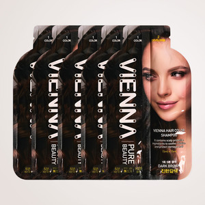 Shampoo colorant pour cheveux coréen K-Beauty brun foncé 1 pièce Fabriqué en Corée Teinture capillaire pour couvrir les cheveux blancs - Product Image 4