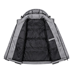 <b>Lightweight</b> <b>Waterproof</b> Reversible Puffer <b>Jacket</b> with Cotton Filling Practical Side Zipper Closure Design for Winter Sports <b>Men</b> - Product Image 4