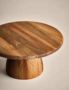 Support à gâteau rond en bois classique, optimisé, populaire, durable, écologique, résistant à la chaleur, compatible lave-vaisselle, pour la maison et la cuisine - Product Image 5