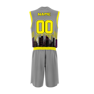 Nouvel ensemble uniforme d'été unisexe grande taille en polyester 100% à séchage rapide, personnalisable, pour entraînement de basketball (maillot sans manches et short) - Vente en gros - Product Image 4