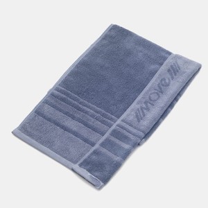 Serviette de sport en tissu éponge bleu, séchage rapide, pliable, en microfibre, impression sérigraphique, sur mesure, absorbante, pour le cou et la gym - Product Image 5