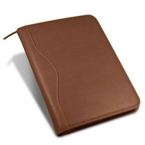 Leather <b>A4</b> Document <b>Folder</b> With Inner Pockets For Business Use black color - Product Image 5