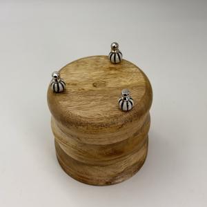 Caddy en bois au design élégant, parfait pour organiser les couverts, support pour ustensiles avec pieds perlés pour la maison, la cuisine et l'hôtel - Product Image 3