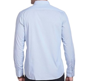 เสื้อสำนักงานสำหรับผู้ชายเสื้อสีฟ้าน้ำหนักเบาเสื้อผ้าลำลองแบบสมาร์ทสำหรับใส่ไปทำงานในฤดูร้อน - Product Image 5