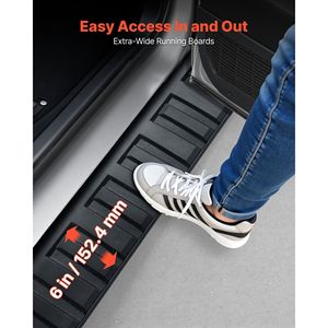 Pedane Laterali da 6 Pollici Compatibili con Ford F150 SuperCrew Cab 2015-2025 e Ford F-250 F-350 2017-2024, Rampe e Scale - Product Image 4