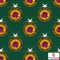 Tela de Algodón 100% con Estampado Africano Personalizado al por Mayor, Nigeria, Ghana, Europa, Israel, Ankara, Fabricante Textil OEM ODM