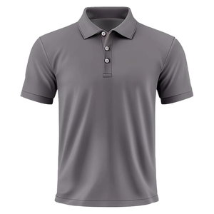 Polo à manches courtes pour homme, coupe classique, couleur marron, léger, confortable, décontracté, idéal pour le bureau, élégant, pour tous les jours - Product Image 1