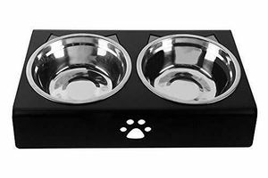 Support élégant et moderne pour gamelles d'animaux, support de gamelles en acier inoxydable robuste, ensemble de gamelles pour animaux - Product Image 6