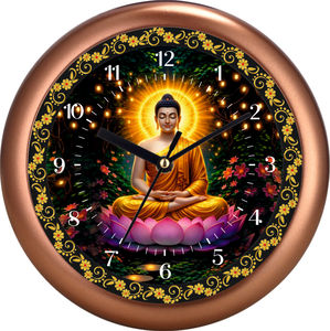 Reloj de Pared de Cuarzo Silencioso con Diseño de Buda, Impresión Digital Personalizada para Decoración de Meditación, Sala de Estar y Oficina - Regalo del Día de la Madre - Product Image 5