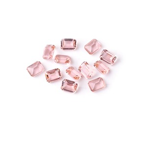 Morganite rose naturelle octogonale utilisée pour la fabrication de bijoux, disponible en gros et sur mesure, morganite rose de haute qualité - Product Image 1