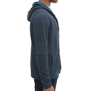 Nouveaux arrivages : sweats à capuche zippés pour hommes en tissu mélangé de coton doux pour les activités de plein air - Product Image 4