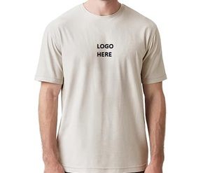 T-shirt décontracté pour homme à col rond et manches courtes, en coton biologique 100% tricoté, poids du tissu 180g, séchage rapide, avec logo personnalisé Heather Green sur le devant - Product Image 6