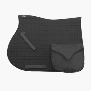 Tapis de selle d'équitation le mieux noté, taille standard, en satin, pour compétition, équipement équin, mousse contour, antidérapant - Product Image 2