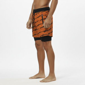 Latest Design Double <b>Layer</b> Printed Sporty Knitted Men's Shorts Wholesale Unique Casual <b>Mid</b> Lightweight Quick Dry Breathable - Product Image 3