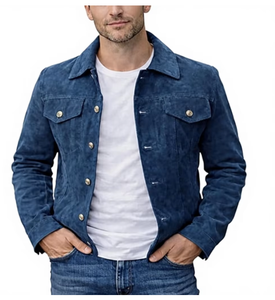 <b>Mens</b> <b>Suede</b> <b>Jacket</b> Urban Rider Outerwear Premium Texture Comfortable Fit OEM Wholesale Manufacturer Sample Service Available New - Product Image 5