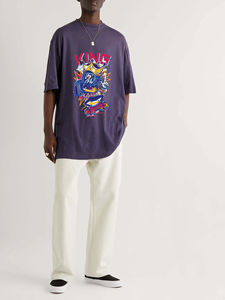 เสื้อยืดผู้ชายทรงบ็อกซี่ ฟิตปกติ ผ้าฝ้าย 100% พิมพ์ลายกราฟิกตามสั่ง คุณภาพสูง สไตล์ลำลอง - Product Image 3