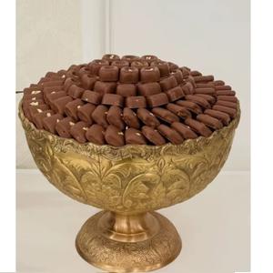 Bol de service décoratif pour bonbons et chocolats, en métal rose doré, pour hôtel, présentoir à chocolats, plateau à desserts - Product Image 5