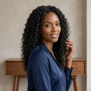 Extensiones de Cabello Humano 100% Remy, Cabello Peruano Rizado, Textura de Ondas Naturales, Suave y con Gran Volumen - Product Image 5