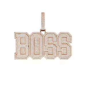 Venta Directa de Fábrica, Colgante de Moissanita VVS para Hombre, Plata de Ley 925, Estilo Hip Hop, Colgante Personalizado, la Mejor Colección de Joyería en India - Product Image 3
