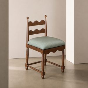 Chaises de salle à manger en bois d'acajou Sungkai de style mid-century, chaises de restaurant en rotin faites à la main pour café rétro bistro - Kubo - Product Image 1
