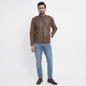 Professional Made Genuine Cowhide <b>Leather</b> Vintage Style Breathable ODM Wholesale Hot Selling High Quality Best Design <b>Men</b> <b>Jacket</b> - Product Image 5