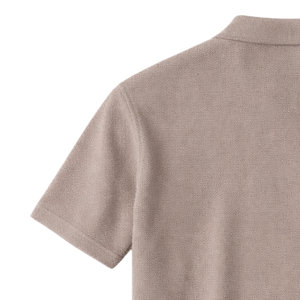 Polo en maille ondulée pour homme, manches courtes, coton premium, coupe ajustée, décontracté, respirant, toucher doux, vente en gros - Product Image 5