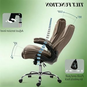 Sedia da Ufficio Girevole Marrone Scuro per Computer e Studio - Product Image 2