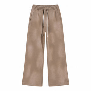 OEM Manufacturer Supplier Custom Wholesale Men <b>Oversized</b> <b>Sweatpants</b> 350GSM Heavy Cotton Fleece Private Label Jogger Pants - Product Image 6