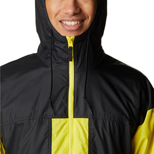 Chaqueta Cortavientos con Capucha para Hombre, Diseño Color Block, Ligera, con Cierre Completo, para Actividades al Aire Libre, con Logotipo Personalizado - Product Image 4