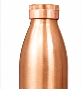 Botella de Agua de Cobre Puro de 1000 ml, Botella Metálica Reutilizable, Resistente a Fugas, con Tapa de Rosca, Bebedero Tradicional Ayurvédico - Product Image 4
