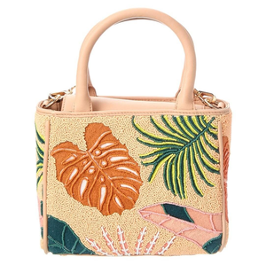 Sac fourre-tout élégant en toile perlée fait main, broderie de perles vintage, couleur et logo personnalisables, finition de luxe, voyage NOVA STAR - Product Image 1