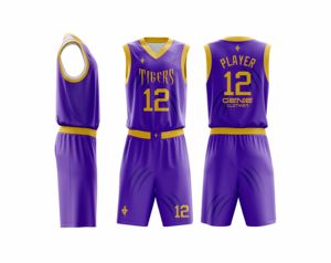 Uniforme de Baloncesto Estampado de Ajuste Flexible, Tela Ligera y Transpirable, Color y Diseño Personalizados, Unisex, para Todas las Temporadas - Product Image 1
