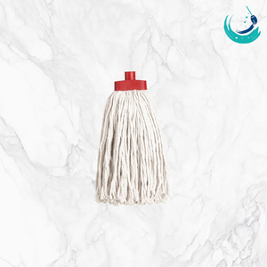 KSR High Quality Cotton White Yarn Socket <b>Mop</b> <b>Heads</b> with Four Colour Clip Holder for Floor Cleaning System Cut End - Product Image 3