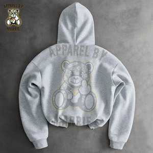 Sudadera con Capucha de Algodón Grueso de Alta Calidad para Hombre y Mujer, Marca Privada OEM, Sudadera con Capucha al por Mayor, Ropa Urbana - Product Image 2