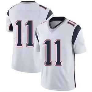 Men's Custom Name Number Breathable Short Sleeve American Football Jersey Sublimation Printed 100% Polyester Training Shirt - Product Image 4