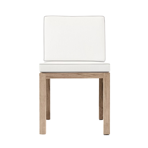 Modern Outdoor Dining <b>Chair</b> Solid <b>Teak</b> Sturdy Seat and Backrest Cushions Comfortable Furniture Patio Garden and Resort - Product Image 1