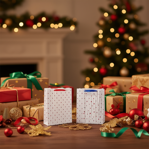 Sacchetto Regalo con Stelle in Lamina d'Oro Taglia M per Confezioni Regalo - Product Image 2