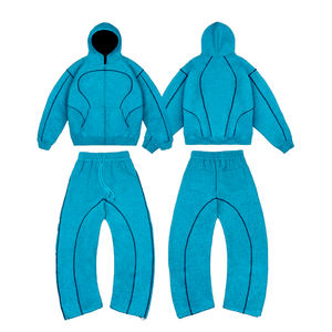 Sudadera Deportiva de Moda para Hombre, Estilo Hip-hop Retro, Tejida, 100% Algodón, Forro Polar Térmico, Diseño a Cuadros, para Invierno - Product Image 4