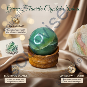 Esfera de Cristal de Fluorita Natural Tallada en Forma de Huevo, Globo Decorativo Curativo para Manualidades, Regalos y Decoración - Product Image 4