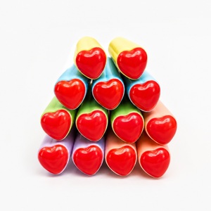 Ensemble de crayons en bois en forme de cœur pastel macaron avec mine noire et taille-crayon, logo OEM personnalisable - Product Image 4