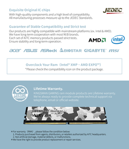 [KINGSMAN AITC] แรม DDR5 16GB DDR5 5600MHz UDIMM สำหรับเล่นเกมบนพีซี - Product Image 5