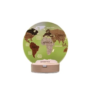 Veilleuse 3D écologique personnalisée décoration style nautique carte du <span class=keywords><strong>monde</strong></span> en bois fait à la main en bois poli cadeau de voyageur du <span class=keywords><strong>monde</strong></span> - Product Image 1