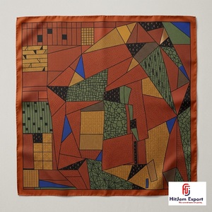 Custom Printed <b>Silk</b> Feel <b>Square</b> <b>Scarf</b> Soft Lightweight OEM ODM Manufacturer Iceland Custom Fabric Products Low MOQ - Product Image 6
