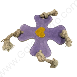 Jouet à mâcher en cuir naturel avec corde solide écologique, durable et doux pour les chiens de toutes races et tailles - Product Image 1