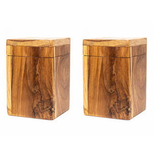 Most Selling Luxury Wood Canister with Smooth Finish and Lid <b>for</b> Dry Food <b>Storage</b> <b>Kitchen</b> Decor and Gift Use Available <b>For</b> Sale - Product Image 2