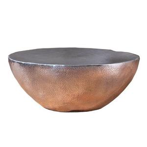 Table basse ronde noire et blanche, très vendue, de qualité supérieure, en métal, pour la maison, l'hôtel, le salon. - Product Image 2