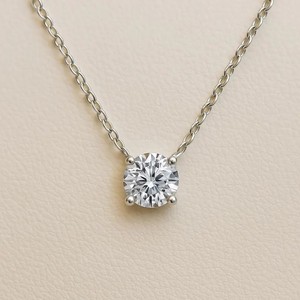 Collier diamant coussin, Collier délicat, Collier à superposer, Cadeau pour elle, Pendentif diamant, Collier CZ, Cadeau d'anniversaire - Product Image 2