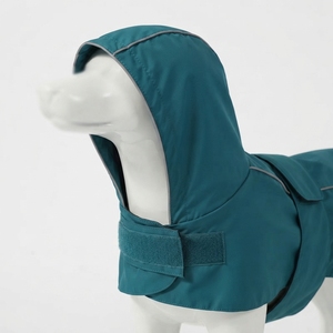 Wholesale <b>Dog</b> Rain <b>Coat</b> <b>Waterproof</b> PU Pet Jacket Solid Color Lightweight Outdoor Pet Clothing Custom OEM ODM - Product Image 4