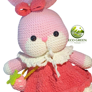 Disfraz de Conejo de Pascua, Muñeco de Peluche de Cordero Tejido a Crochet, Animal de Peluche Hecho a Mano, Juguete de Algodón Suave, Fabricante Mayorista OEM ODM Vietnam - Product Image 2